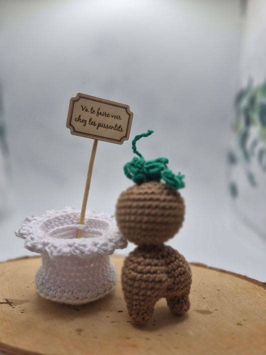 Amigurumi "Va te faire voir chez les pissenlits"