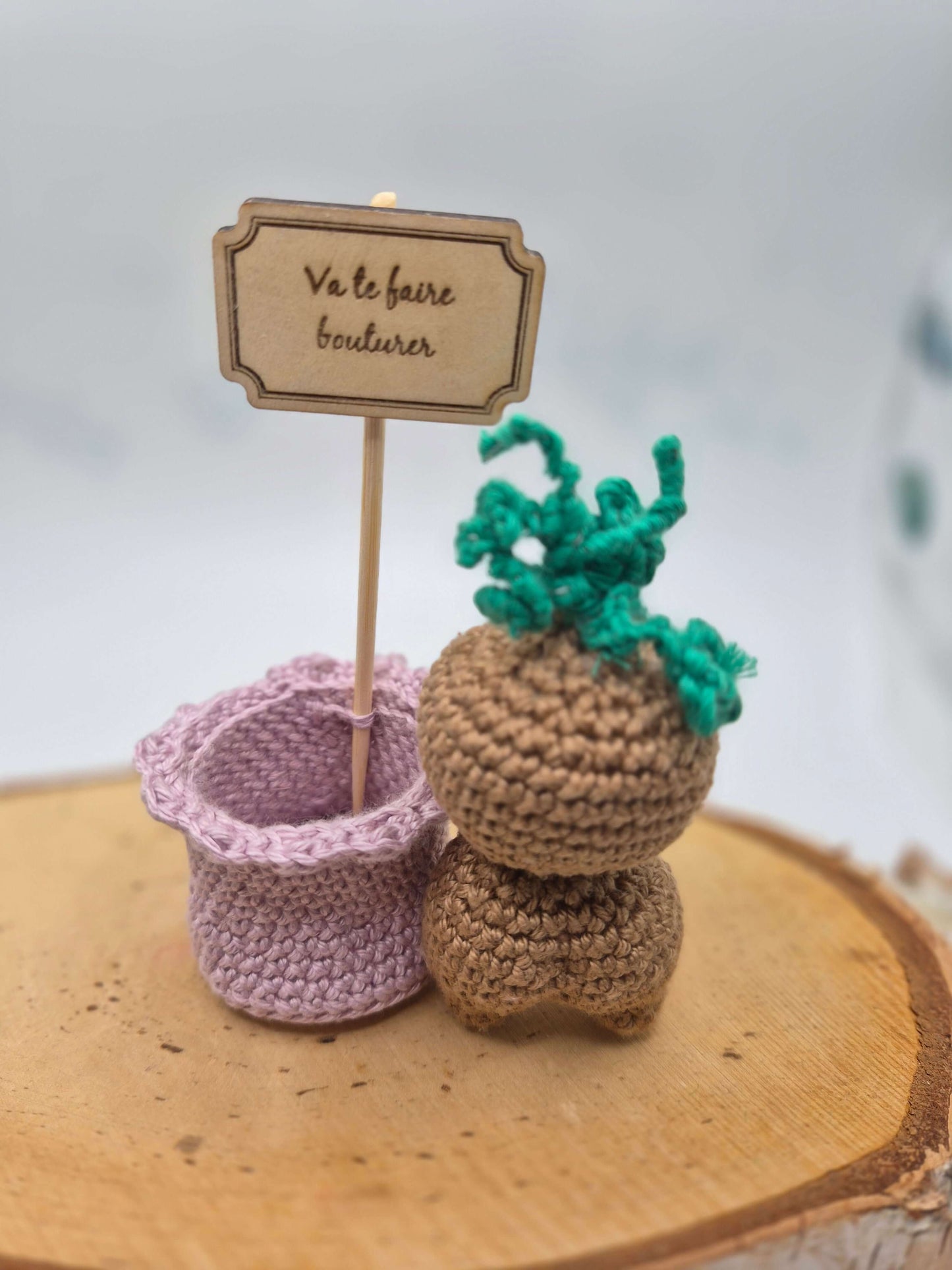 Amigurumi Mandragore "Va te faire bouturer"