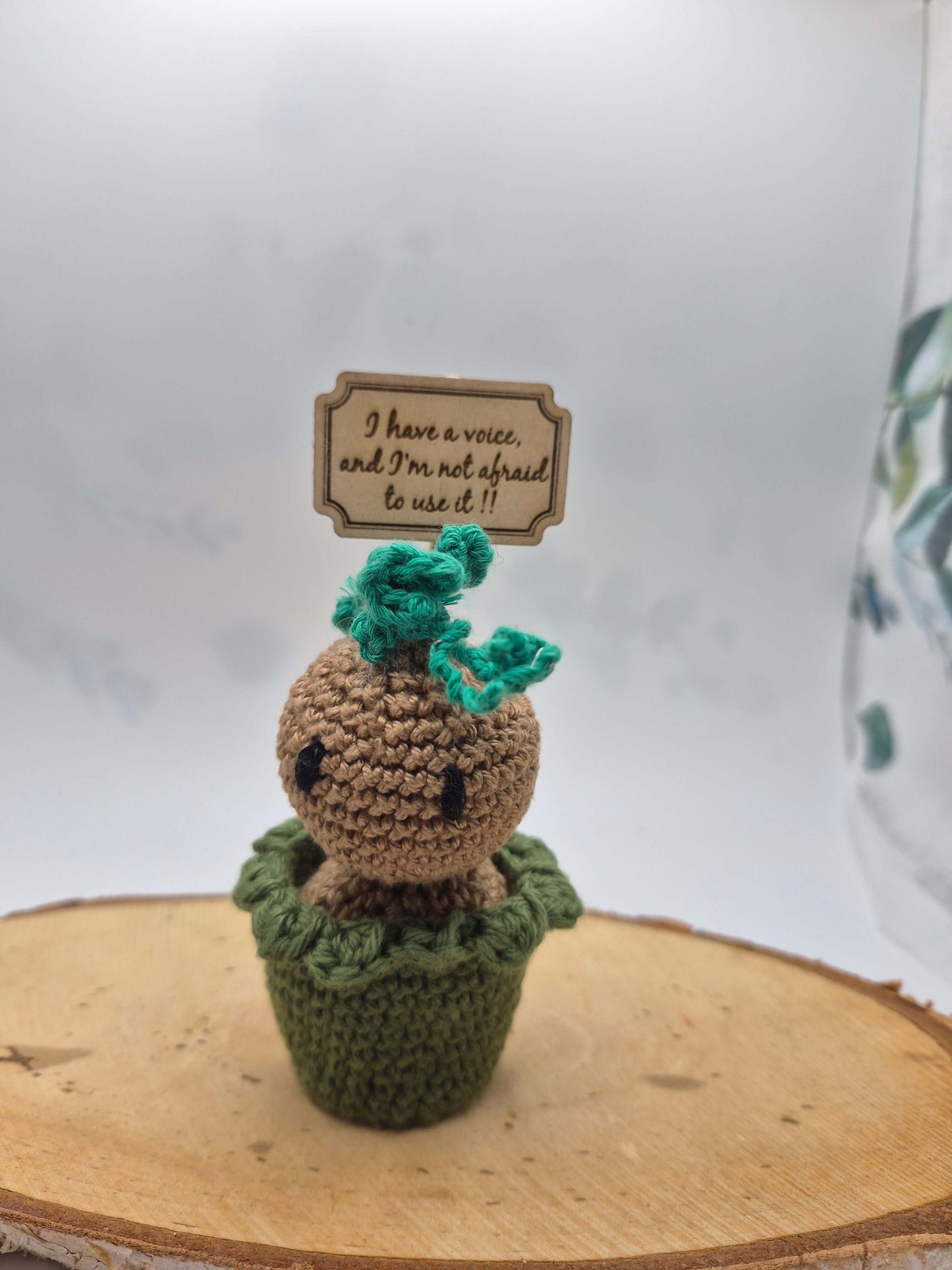 Amigurumi Mandragore "I have a voice, and I'm not afraid to use it !!"
