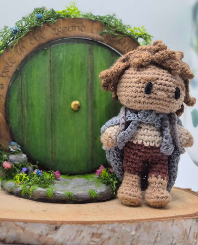 Amigurumi Hobbit Fait Main Crochet Porte Ronde Tolkien