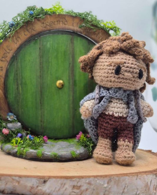Amigurumi Hobbit Fait Main Crochet Porte Ronde Tolkien